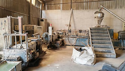 Ligne de compoundage de masterbatch chargé PE + CaCO3
